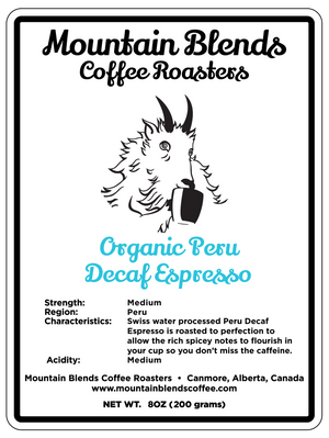 Open image in slideshow, Organic Peru Decaf Espresso

